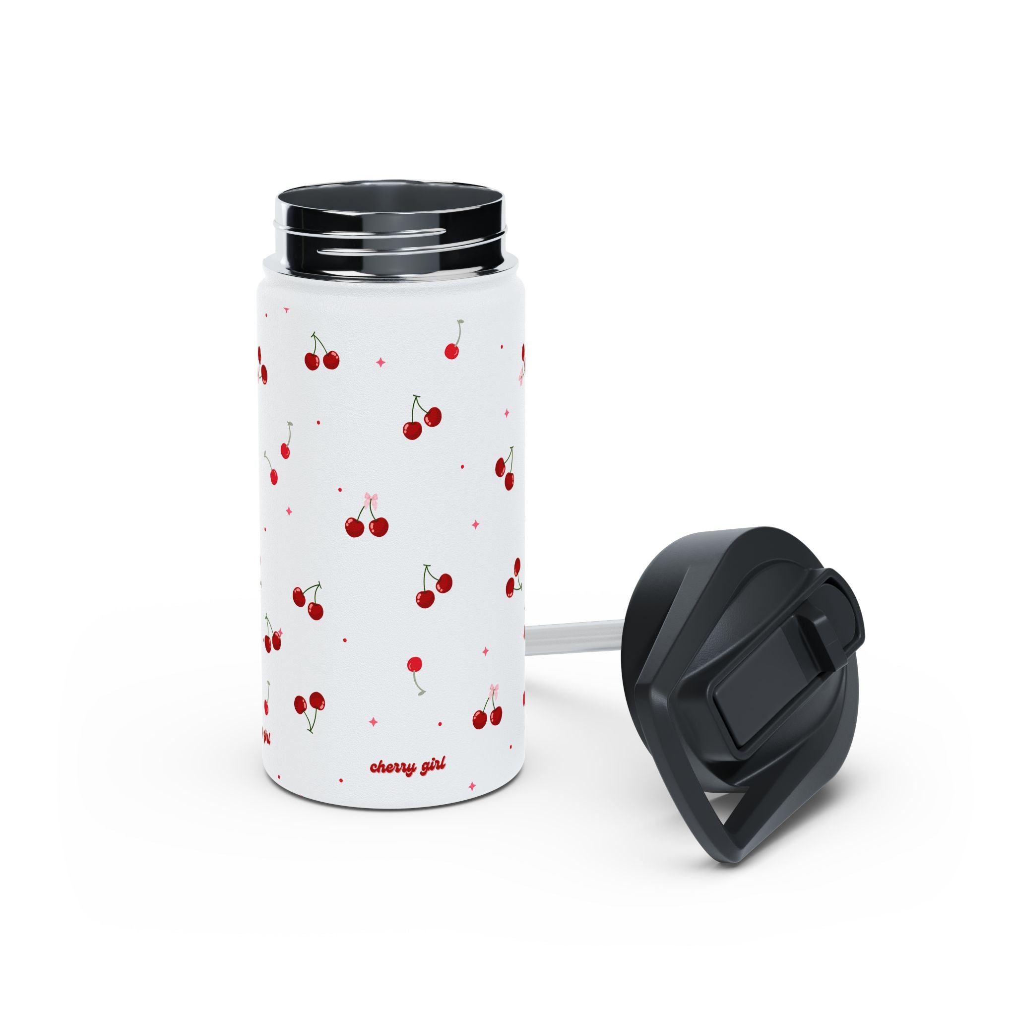 Cherry Stainless Steel Water Bottle